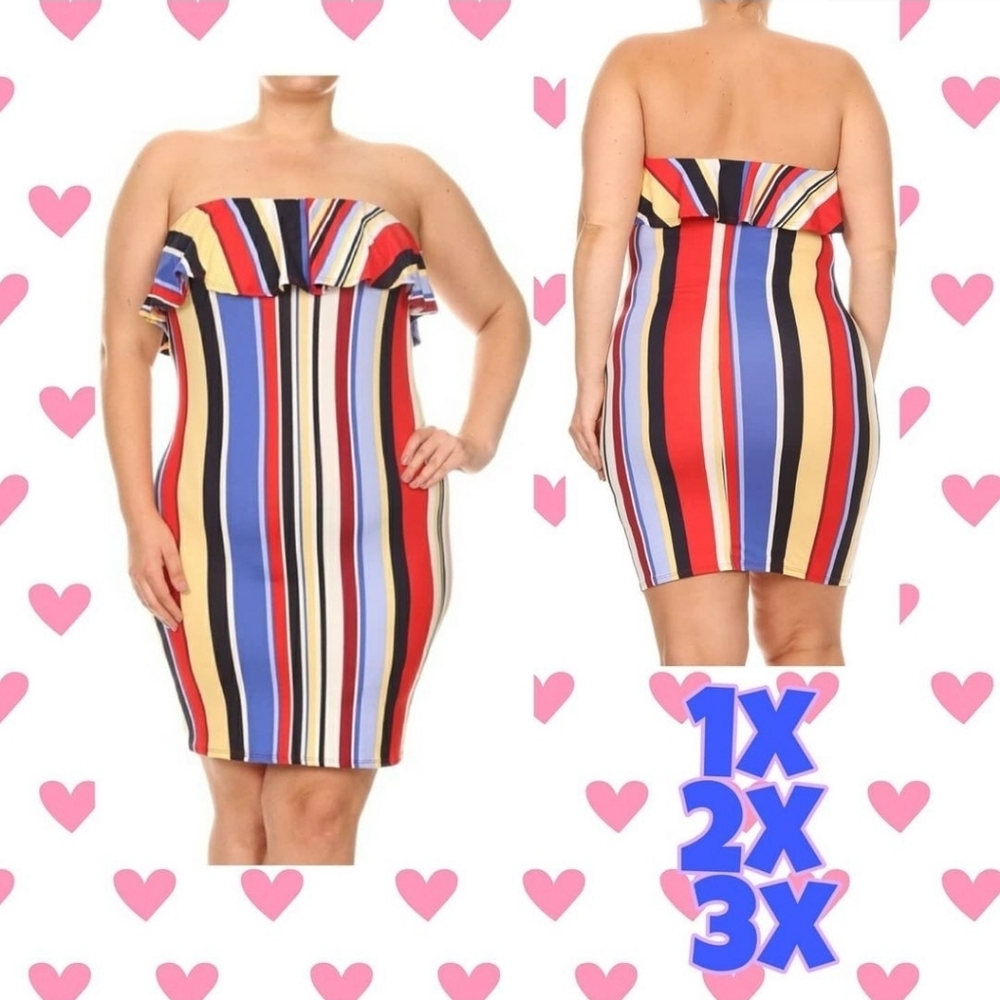 Multi stripes dress